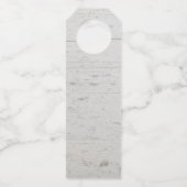 Étiquettes Pour Bouteilles Aquarelle feuille bois rustique Mariage Merci (Dos)