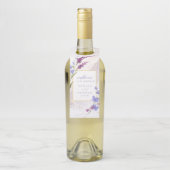 Étiquettes Pour Bouteilles Aquarelle fleur sauvage Mariage Bienvenue Peri ID9 (Sur bouteille)