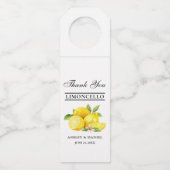 Étiquettes Pour Bouteilles Aquarelle Lemons Limoncello Mariage (Devant)