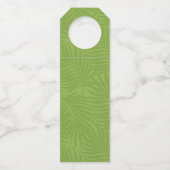 Étiquettes Pour Bouteilles Aquarelle Merci tropical Vert ID577 (Dos)