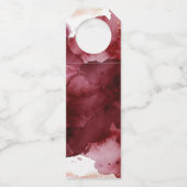 Étiquettes Pour Bouteilles Aquarelle Or et Bourgogne (Dos)