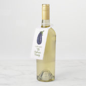 Étiquettes Pour Bouteilles Aquarelle Organique (Incliné)