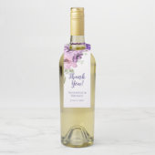 Étiquettes Pour Bouteilles Aquarelle rose violet ultra violet (Sur bouteille)