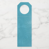 Étiquettes Pour Bouteilles Aquarelle Tropical Santé à l'amour Sarcelle ID577 (Dos)