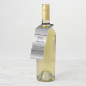 Étiquettes Pour Bouteilles Arrière - plan Argent Avec Étincelles (Incliné)