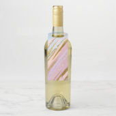 Étiquettes Pour Bouteilles Arrière - plan rose texturé (Sur bouteille)