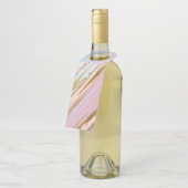 Étiquettes Pour Bouteilles Arrière - plan rose texturé (Incliné)