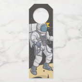 Étiquettes Pour Bouteilles Astronaute et alien (Dos)