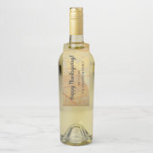 Étiquettes Pour Bouteilles Automne - Automne Famille Monogrammes Feuilles (Sur bouteille)