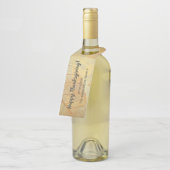 Étiquettes Pour Bouteilles Automne - Automne Famille Monogrammes Feuilles (Incliné)