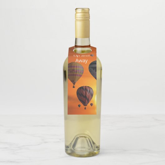 Étiquettes Pour Bouteilles Ballons à Air Chaud en Vol (Sur bouteille)