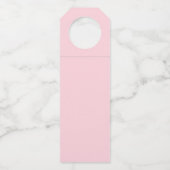 Étiquettes Pour Bouteilles Bébé rose mignon Empreintes C'est une fille (Dos)