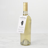 Étiquettes Pour Bouteilles Bienvenue au mariage dans l'Illinois (Incliné)