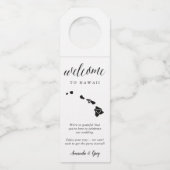 Étiquettes Pour Bouteilles Bienvenue au Mariage d'État d'Hawaii (Devant)