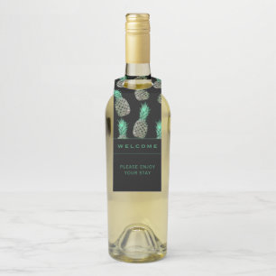 Étiquettes Pour Bouteilles Bienvenue Pommes tropicales Location vacances