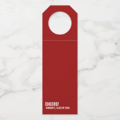 Étiquettes Pour Bouteilles Bizarre école de droit la coutume rouge (Dos)