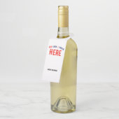 ÉTIQUETTES POUR BOUTEILLES BLANC PERSONNALISABLE MODERNE DE MARQUE VÉRIFIÉE S (Incliné)