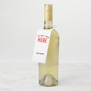 ÉTIQUETTES POUR BOUTEILLES BLANC PERSONNALISABLE MODERNE ET MARQUE VERIFIE DE