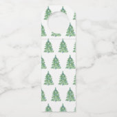 Étiquettes Pour Bouteilles Blue Chinoiserie Christmas (Dos)