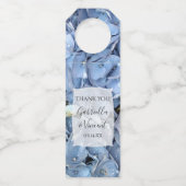 Étiquettes Pour Bouteilles Blue Hydrangea Flowers Mariage (Devant)