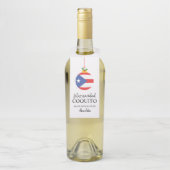 Étiquettes Pour Bouteilles Boisson de Noël Tropicale au Coco Coquito (Sur bouteille)