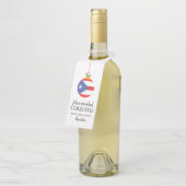 Étiquettes Pour Bouteilles Boisson de Noël Tropicale au Coco Coquito (Incliné)