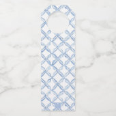 Étiquettes Pour Bouteilles Boîtier Cadeau Aquarelle bleu Bow Lemons (Dos)