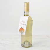 Étiquettes Pour Bouteilles Bon thanksgiving élégant pour les affaires (Incliné)