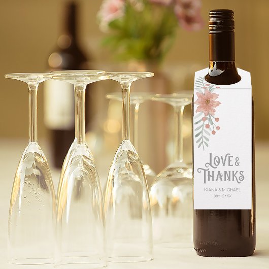 Étiquettes Pour Bouteilles Bouquet d'aquarelle ID654