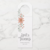 Étiquettes Pour Bouteilles Bouquet d'aquarelle ID654 (Devant)