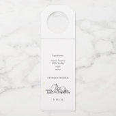 Étiquettes Pour Bouteilles Bouteille de mariage limoncello élégante moderne a (Dos)