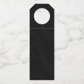 Étiquettes Pour Bouteilles Bravo Gold sur Damask noir (Dos)