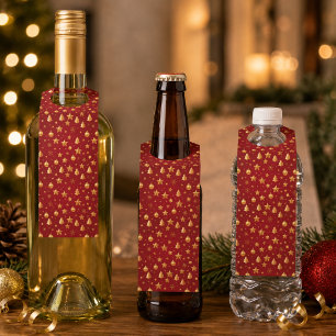 Étiquettes Pour Bouteilles Brillant la nuit de Noël