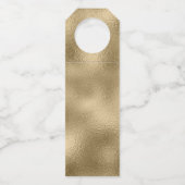 Étiquettes Pour Bouteilles Brush Golden Stroke Stripes Mariage Cheers ID655 (Dos)