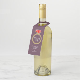 Étiquettes Pour Bouteilles Cadeau de vin rouge pour les 40 ans de mariage - N