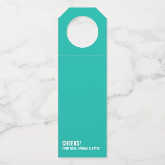 Étiquettes Pour Bouteilles Cadeau drôle pour l'apprentissage à distance (Dos)