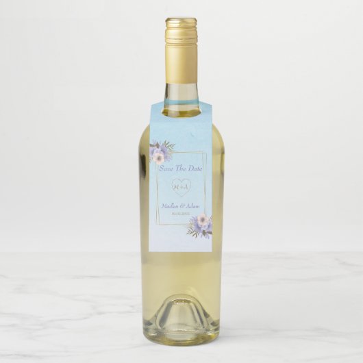 Étiquettes Pour Bouteilles Cadres Et Fleurs (Sur bouteille)