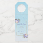 Étiquettes Pour Bouteilles Cadres Et Fleurs (Devant)