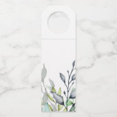 Étiquettes Pour Bouteilles Calligraphie Botanique Mariage Bienvenue (Dos)