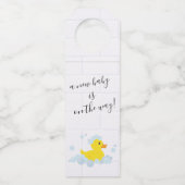 Étiquettes Pour Bouteilles Canard en caoutchouc (Devant)