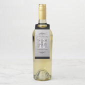 Étiquettes Pour Bouteilles Célébration élégante du 11e anniversaire de mariag (Sur bouteille)