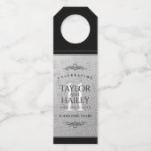 Étiquettes Pour Bouteilles Célébration élégante du 11e anniversaire de mariag (Devant)