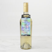 Étiquettes Pour Bouteilles Célébration élégante du 14e anniversaire de mariag (Sur bouteille)