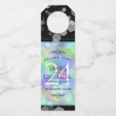 Étiquettes Pour Bouteilles Célébration élégante du 24e anniversaire de mariag (Dos)