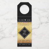 Étiquettes Pour Bouteilles Célébration élégante du 27e anniversaire de mariag (Dos)