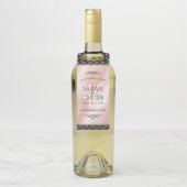 Étiquettes Pour Bouteilles Célébration élégante du 46e anniversaire de mariag (Sur bouteille)