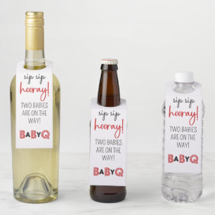 Étiquettes Pour Bouteilles C'est un porte-biberon Bébé Q pour jumeaux