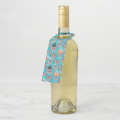 Étiquettes Pour Bouteilles Chat chapeauté  (Incliné)