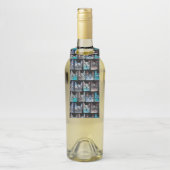 Étiquettes Pour Bouteilles Chats bleus (Sur bouteille)