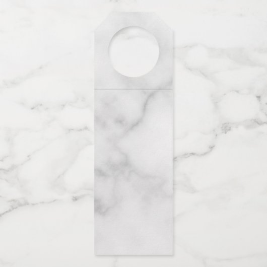 Étiquettes Pour Bouteilles 'Cheers' Élégant Mariage Marbre Script (Dos)